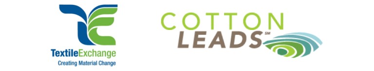 Textile Exchange and Cotton Leads logos.