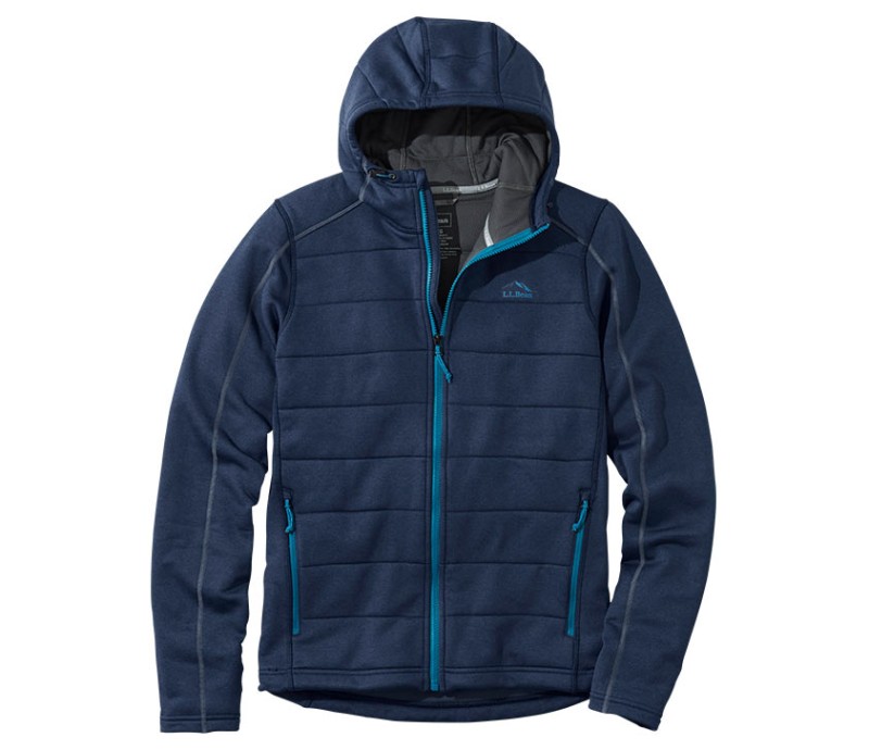 Dark blue L.L.Bean Mountain Pro Fleece Hoodie.