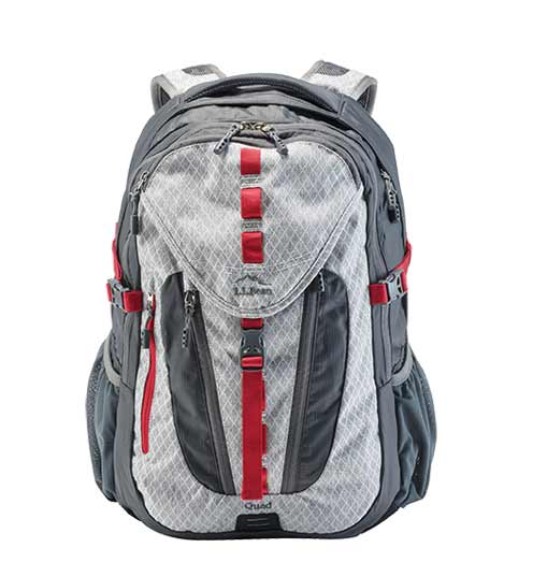 Quad Pack. Designed with key details from our hiking packs, it can go from school to summit.
