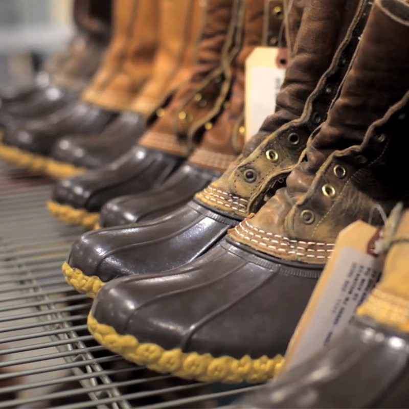 bean Boots waiting to be resoled.