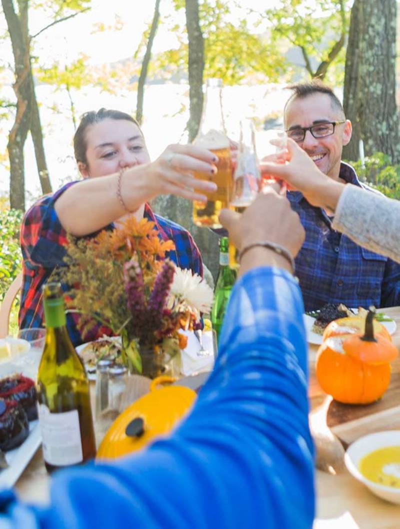 People at a picnic.