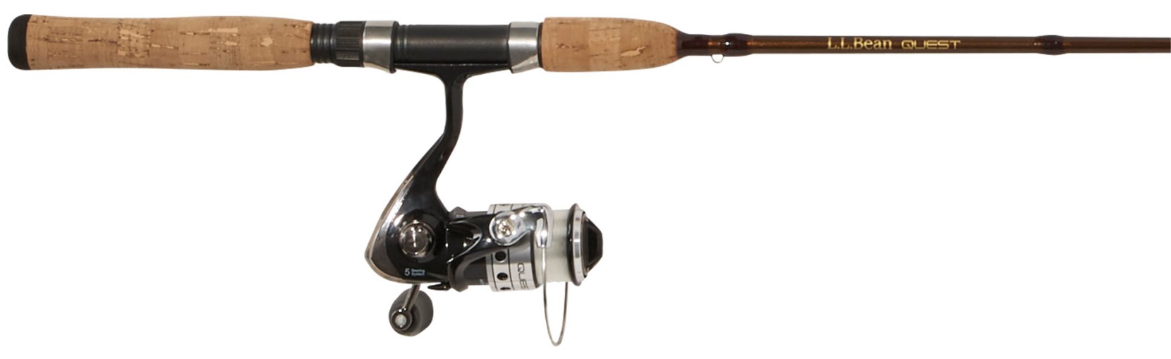 A rod and reel spin casting combo.