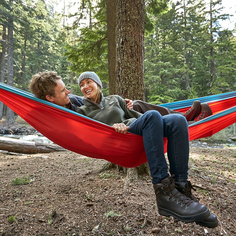 Couple in a hammock.