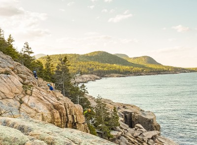 Maine' rocky coast.