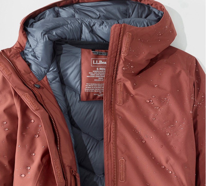 Waterproof Down Jacket with water droplets.