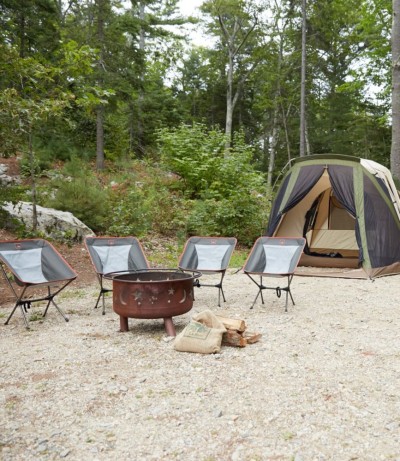 Photo of a camp site.