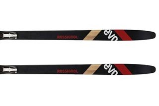 Pair of Rossi Evo Off Track 65 Positrack Skis