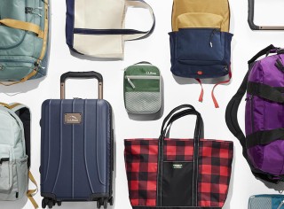 An assortment of luggage and travel pieces.
