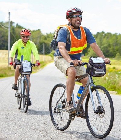 Photo of people biking.