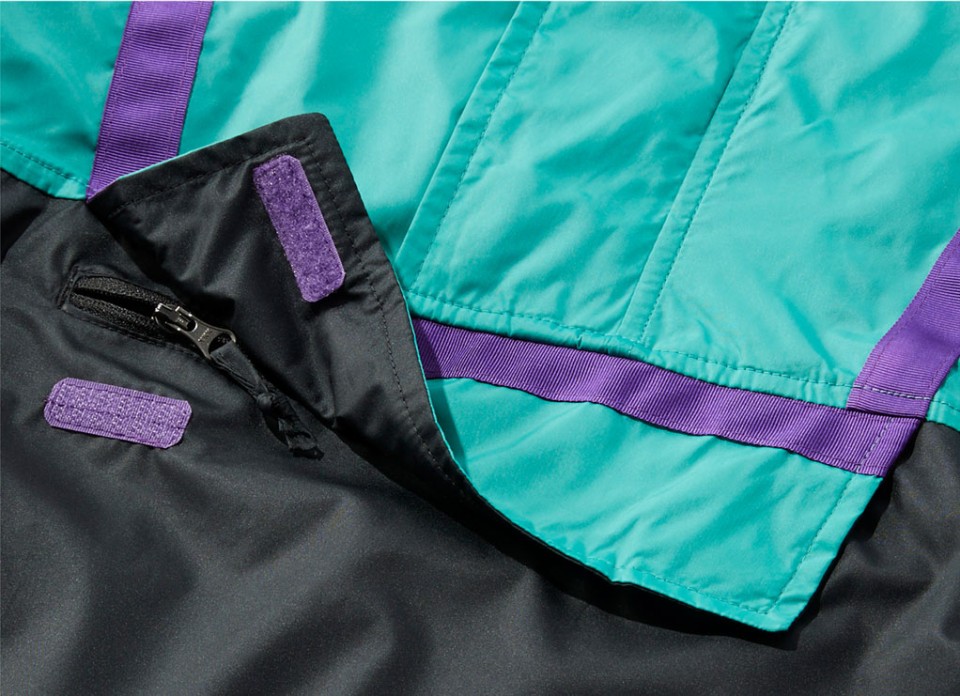 Close-up of Anorak pocket.