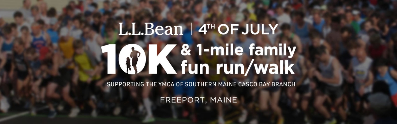 People running in the July 4th L.L.Bean road race