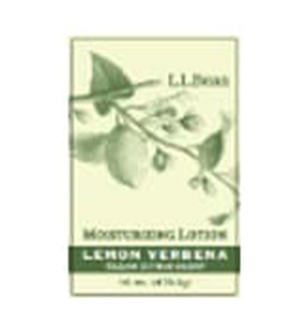 Label from L.L.Bean lemon verbena hand lotion.