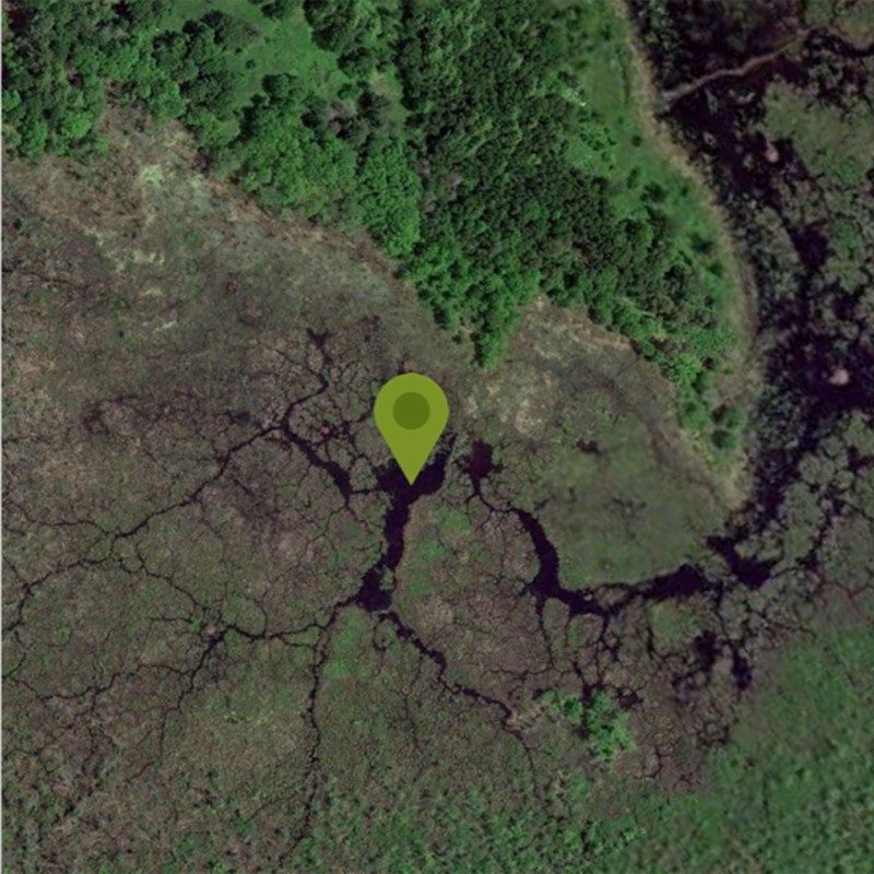 Satellite view of Louie's Landing in Swanton, Vermont.