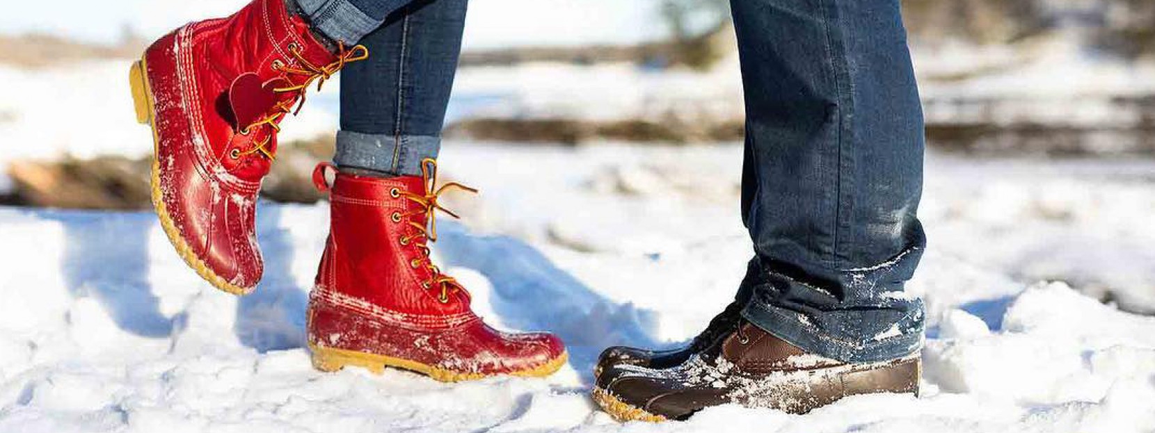 White ll top bean boots