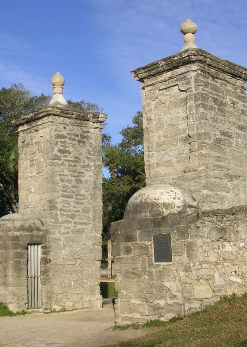 City Gate, Castillo de San Marco National Monument, St. Augustine, Florida.