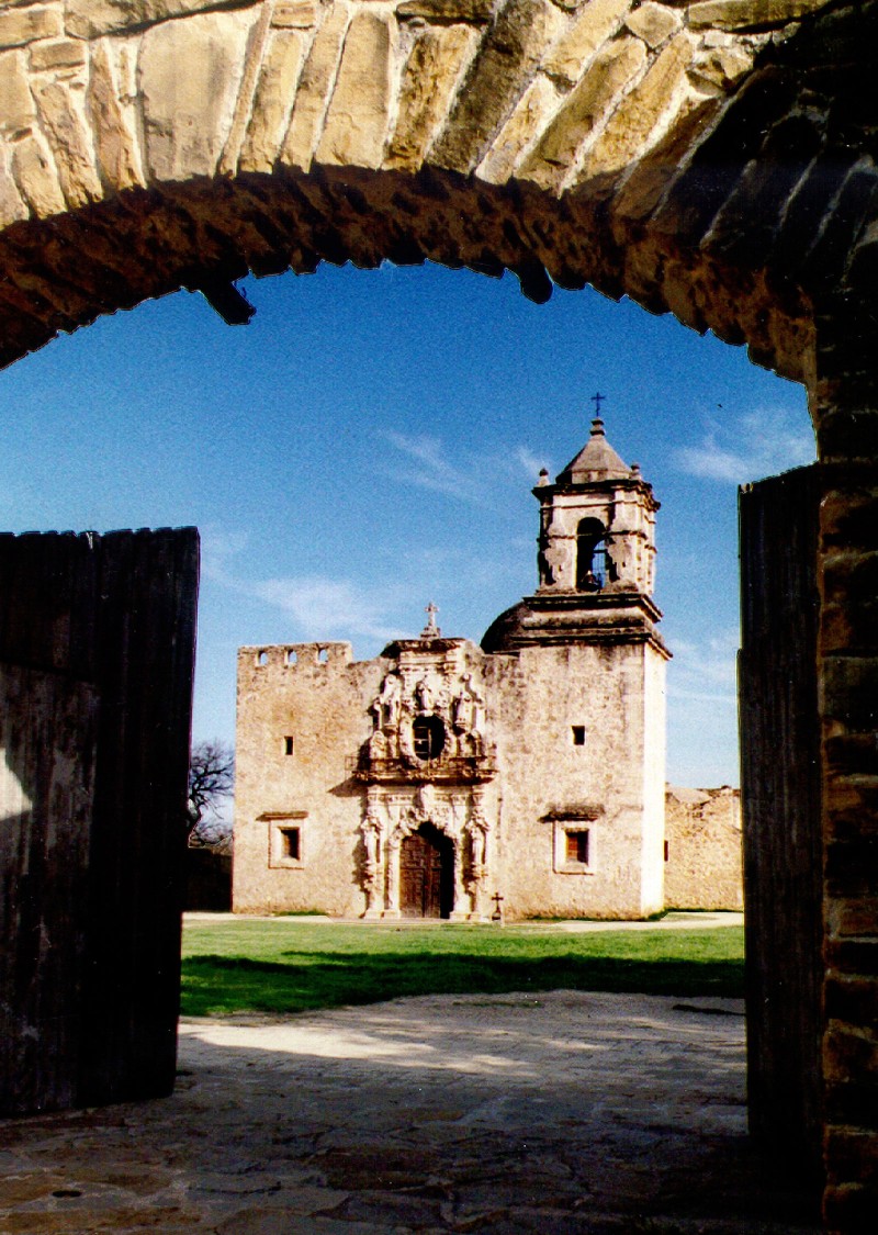 Mission San José Church through West Gate
