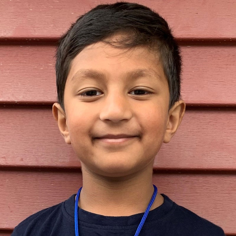 Child customer: Pratyun G., age 4