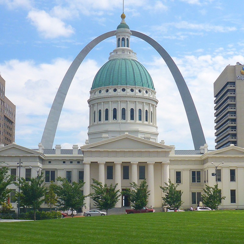The Old Courthouse and Arch, Gateway Arch National Park
