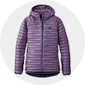 Women's 850 Hooded Down Jacket in light purple