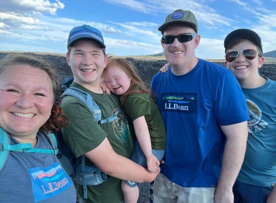 Melody Forsyth and her family.