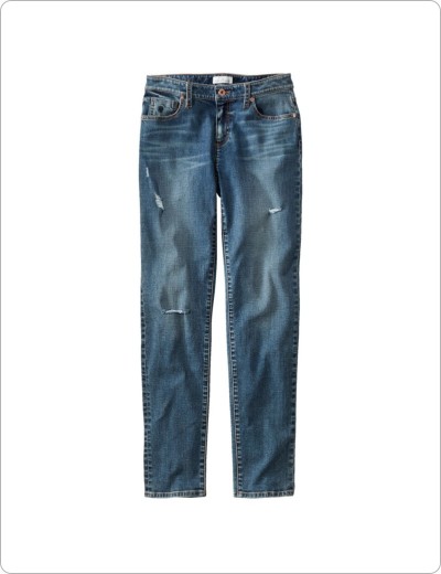 Signature Organic Denim Boyfriend Jean, Vintage Indigo.