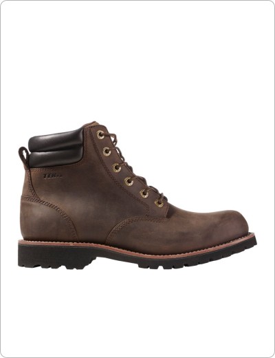 Men's Bucksport Work Boots, Plain-Toe, Coffee Bean.