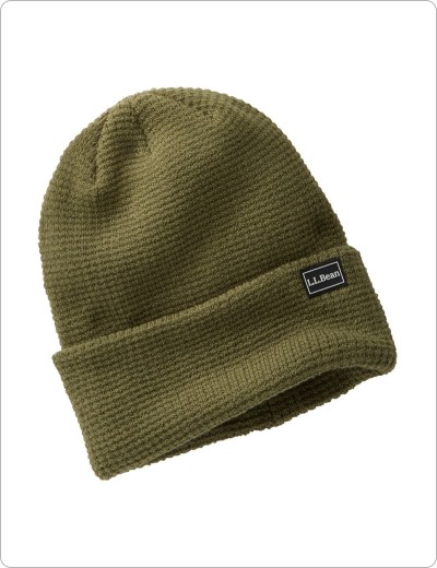 L.L.Beanie Waffle, Deep Olive.