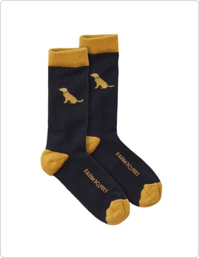 Adults Farm to Feet Sunderland Crew Socks, Yellow