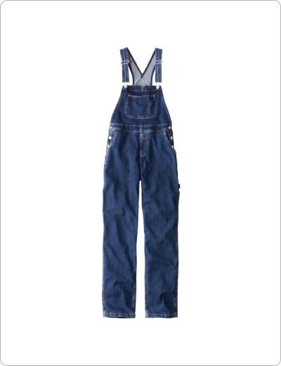 207 Vintage Jeans, Overalls, Washed Indigo.