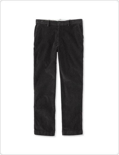 Bean's Stretch Country Corduroy Pant, Dark Charcoal.