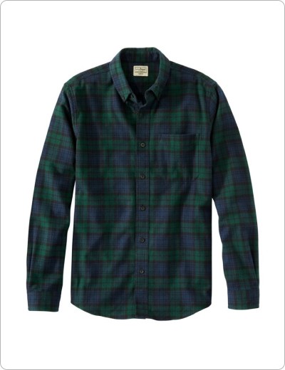 Scotch Plaid Flannel Shirt, Black Watch.