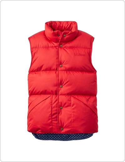 Trail Model Down Vest, Dark Red.