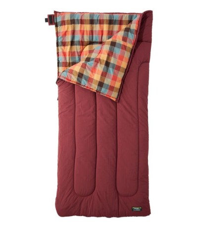 L.L.Bean Flannel Lined Camp Sleeping Bag, 40°