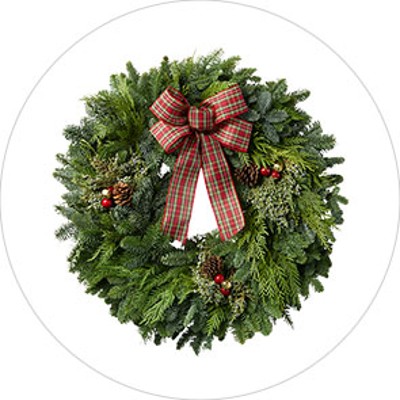 tartan wreath