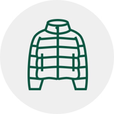 illustration of down jacket