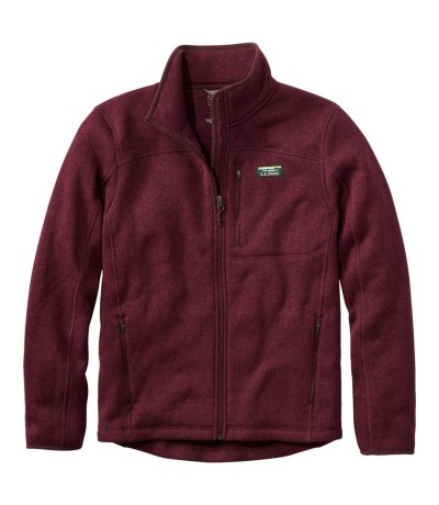 A men's full-zip fleece jacket.