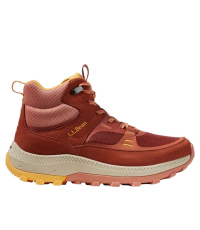 A high-top wmen's hiking shoe.