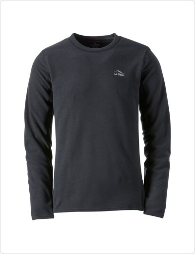 Men's L.L.Bean Fleece Base Layer Crew, long-sleeve.