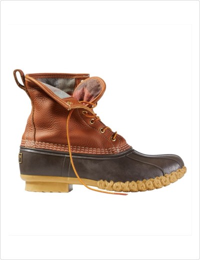 Men's Flannel-Lined Bean Boots, 8"