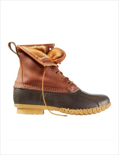 Men's 8" Shearling Lined Bean Boot