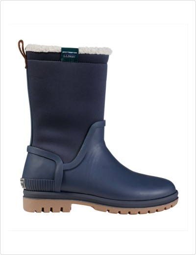 Women's Rugged Winter Wellie Boot, Carbon Navy