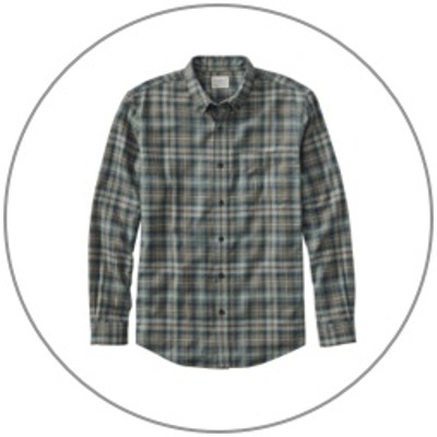 A plaid flannel shirt.