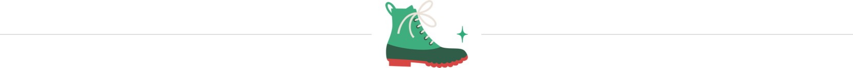 An illustration of a green Bean Boot.