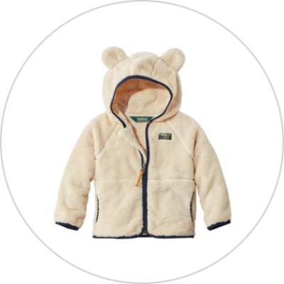 infant' and toddlers' L L bean hi-pile fleece jacket