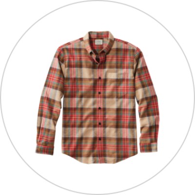 men's scotch plaid flannel shirt