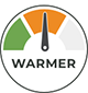 Warmer Comfort Rating Icon.