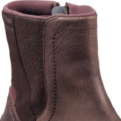 The top of the boot showing the cozy fleece lining