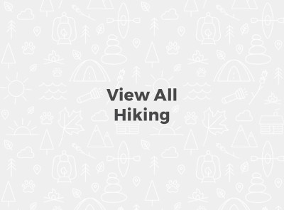 Text "View All Hiking" with gray background and white outdoor icons.