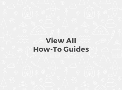 Text "View All How-To Guides" with gray background and white outdoor icons.