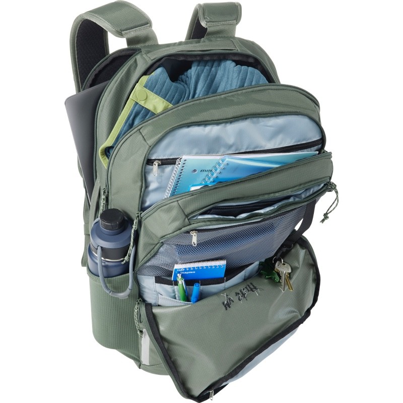 A Comfort Carry Laptop Pack, open to show contents.
